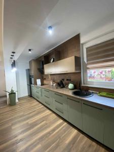 Kuchyň nebo kuchyňský kout v ubytování Luxury Apartman Filiposki N2