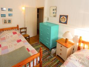 a bedroom with two beds and a blue dresser at Blue - Uk43119 in Trefor