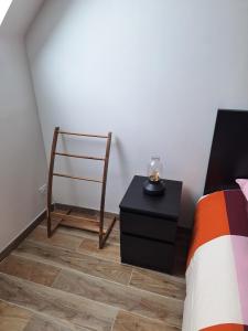 Postel nebo postele na pokoji v ubytování Duplex avec vue sur mer-La Rose des Vents