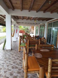 Restaurace v ubytování Manglar escondido