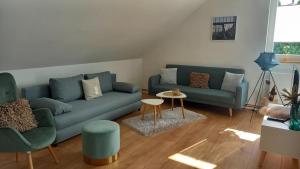 Posezení v ubytování Appartement Tischi