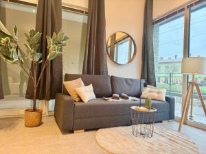 Posezení v ubytování Spacious Apartment with Patio