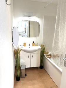 Koupelna v ubytování La Camargue bohème