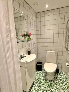Koupelna v ubytování Rävåkra B&B Österlen