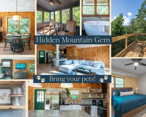 加特林堡Hidden Mountain Gem的房屋照片的拼贴