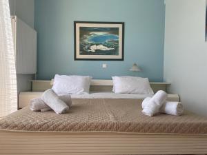 Postel nebo postele na pokoji v ubytování North Pool House