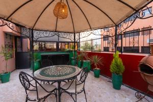 Balkón nebo terasa v ubytování Gueliz family Express