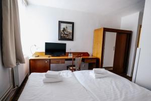 Voodi või voodid majutusasutuse Hotel Šipka toas
