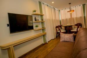 TV a/nebo společenská místnost v ubytování Apartamento con encanto y diseño