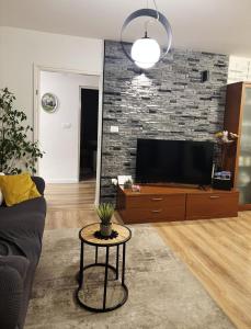 Televízia a/alebo spoločenská miestnosť v ubytovaní Vacation House Ani