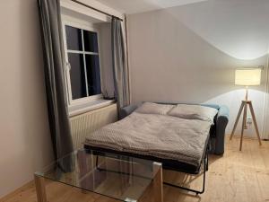 Postel nebo postele na pokoji v ubytování Apartmány Kanteho grunt