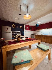 Kuchyň nebo kuchyňský kout v ubytování Gaia Guest House