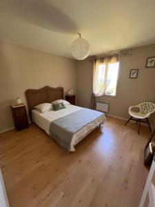 Postel nebo postele na pokoji v ubytování La colline paradis de Josephine