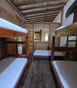 Postel nebo postele na pokoji v ubytování Mi Cabaña El Maderal