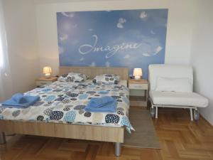 Posteľ alebo postele v izbe v ubytovaní Filipovic Apartments with Pool