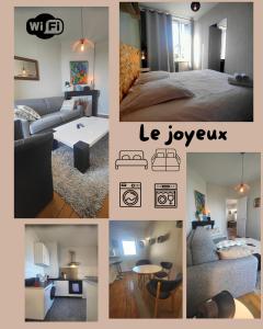 Posteľ alebo postele v izbe v ubytovaní Résidence Leclerc - Appartements d'hôtes - Secteur thermal