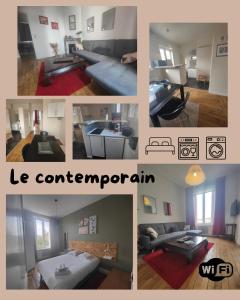 Posteľ alebo postele v izbe v ubytovaní Résidence Leclerc - Appartements d'hôtes - Secteur thermal