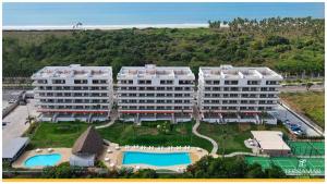 an aerial view of a resort with two large buildings at Departamento TerraMar Flamingos in Nuevo Vallarta