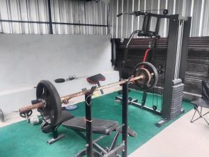 Fitness centrum a/nebo fitness zařízení v ubytování Leo Home Stay