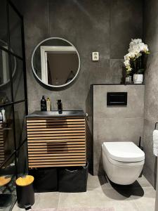 Koupelna v ubytování Apartment in Oslo + 16 fotografií