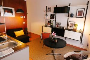 Posezení v ubytování A Place Antwerp - Boutique Suites & Flats - Leeuwenstraat 20