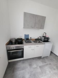 Η κουζίνα ή μικρή κουζίνα στο Ferienwohnung Obers +2 φωτογραφίες