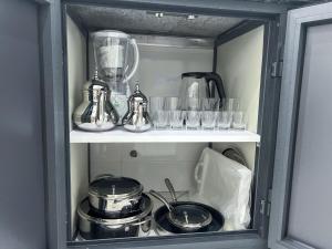 Kuchyň nebo kuchyňský kout v ubytování Appartement Alhoceima