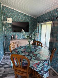 Χώρος καθιστικού στο Chalet cosy à Saint-Agne, 35 m² avec piscine