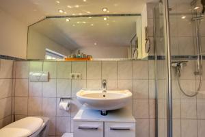 Ein Badezimmer in der Unterkunft Landhaus am Ufer - Wohnung 4