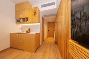 Dapur atau dapur kecil di Shama Hub Metro South Hong Kong