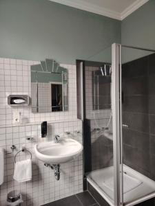Koupelna v ubytování Hotel Drei Kronen