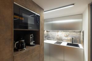 Köök või kööginurk majutusasutuses Ostravinka - Boutique Apartment