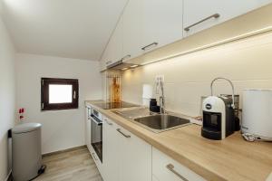 Kuchyň nebo kuchyňský kout v ubytování Urban Vista Apartment