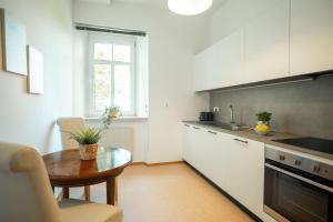 Η κουζίνα ή μικρή κουζίνα στο Apartment Residenz