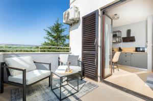 Kuchyň nebo kuchyňský kout v ubytování Luxe apartments & rooms Marčeta