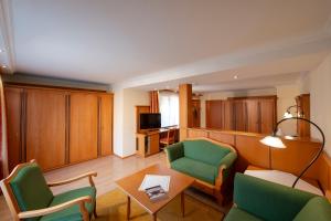 TV a/nebo společenská místnost v ubytování Steinbach-Hotel