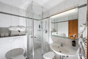 Koupelna v ubytování Steinbach-Hotel