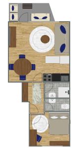 Køkken eller tekøkken på Excellence Deluxe Suite mit Balkon & Stadtblick - zentral an der Messe Essen