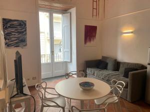 Χώρος καθιστικού στο Casa Falcone