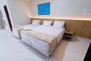 Postel nebo postele na pokoji v ubytování Arrey Express Hotel - Piracuruca