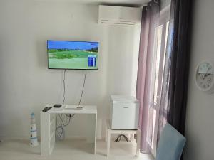 TV a/nebo společenská místnost v ubytování Adriatic Pearl