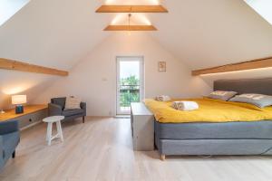 Postel nebo postele na pokoji v ubytování TinyGreens B & B