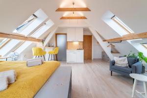 Posezení v ubytování TinyGreens B & B