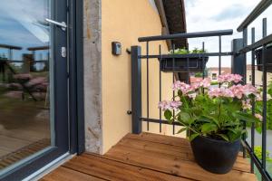 Balkón nebo terasa v ubytování TinyGreens B & B