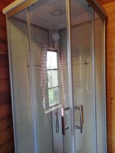 Koupelna v ubytování Eichberghütte