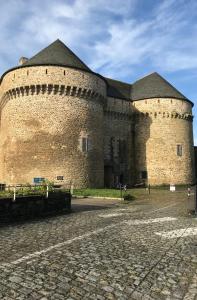 a large brick building with a large tower at Brest center - 2 bedrooms - 4 pers - with parking in Brest