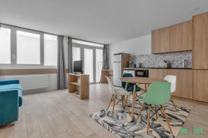 a kitchen and living room with a table and chairs at Louis Vicat 6 - CI - Ideal apartment for 4 Paris Expo Porte de Versailles in Paris