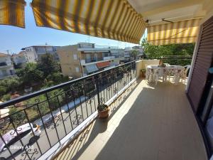 Balkón nebo terasa v ubytování Beach apartment, Paralia Dionysiou, Chalkidiki