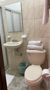 Koupelna v ubytování Hostal de los Reyes
