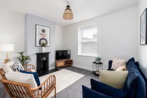 Μια τηλεόραση ή/και κέντρο ψυχαγωγίας στο A stylish home in Sheffield
